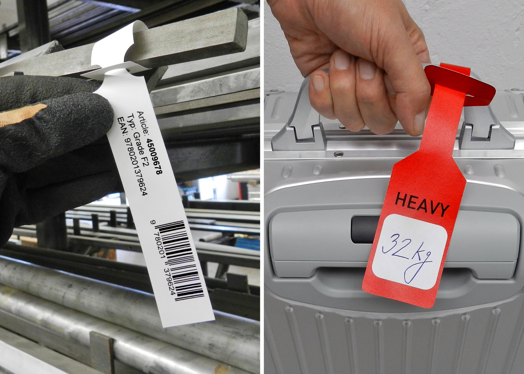 Schlaufenetiketten / Loop tags